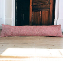 Load image into Gallery viewer, Rhubarb Geometric Wool Mix Draught Excluder
