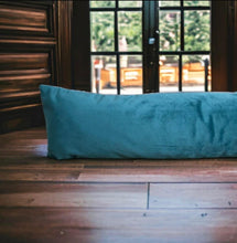 Load image into Gallery viewer, Teal Velvet Draught Excluder