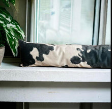 Load image into Gallery viewer, Black Friesian Velvet Draught Excluder