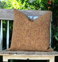 Load image into Gallery viewer, Natural Cork Outdoor Cushion Funky Rainbow