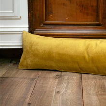 Load image into Gallery viewer, Mustard Velvet Draught Excluder
