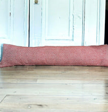 Load image into Gallery viewer, Rhubarb Geometric Wool Mix Draught Excluder