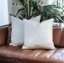 Load image into Gallery viewer, Optic White Velvet Cushion