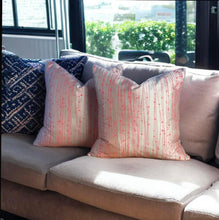 Load image into Gallery viewer, Gold & Red Silk Cushion