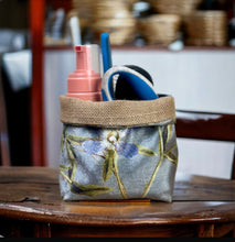 Load image into Gallery viewer, Silver with Ivy Velvet & Hessian Pot