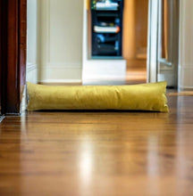 Load image into Gallery viewer, Mustard Velvet Draught Excluder