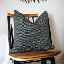 Load image into Gallery viewer, Black & Silverly White Textured Cushion