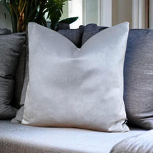 Load image into Gallery viewer, Silver Velvet Cushion