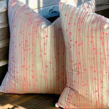 Load image into Gallery viewer, Gold & Red Silk Cushion