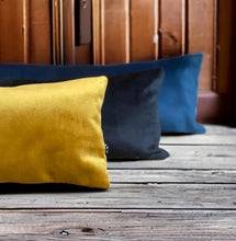 Load image into Gallery viewer, Navy Velvet Draught Excluder