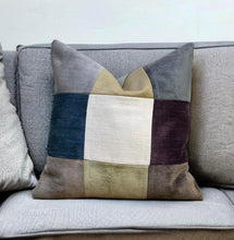 Load image into Gallery viewer, Velvet Patchwork Cushion