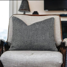 Load image into Gallery viewer, Black & Silverly White Textured Cushion