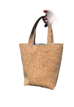 Load image into Gallery viewer, Silver Flaked Cork Mini Tote
