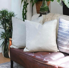 Load image into Gallery viewer, Optic White Velvet Cushion