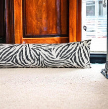Load image into Gallery viewer, Zebra Linen Mix Draught Excluder