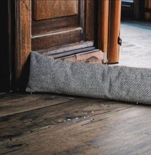 Load image into Gallery viewer, Black & Silvery White Draught Excluder