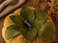 Load image into Gallery viewer, Mustard Velvet Pumpkin Large