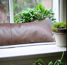 Load image into Gallery viewer, Tan Faux Leather Draught Excluder
