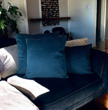 Load image into Gallery viewer, Navy Velvet Cushion