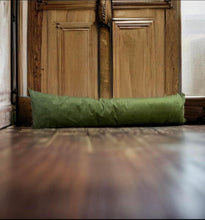 Load image into Gallery viewer, Olive Velvet Draught Excluder