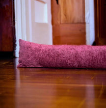 Load image into Gallery viewer, Burgundy Velvet Chenille Draught Excluder