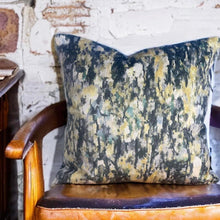 Load image into Gallery viewer, Impressionist Black Floral Velvet Cushion