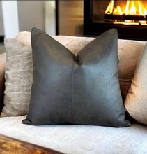 Load image into Gallery viewer, Tan Faux Leather Cushion