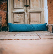 Load image into Gallery viewer, Teal Velvet Draught Excluder