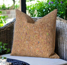 Load image into Gallery viewer, Natural Cork Outdoor Cushion Funky Rainbow