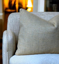 Load image into Gallery viewer, Pistachio With Gold Husk Linen Mix Cushion