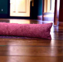 Load image into Gallery viewer, Burgundy Velvet Chenille Draught Excluder