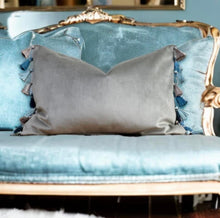 Load image into Gallery viewer, Champagne Tassel Cushion