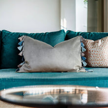 Load image into Gallery viewer, Champagne Tassel Cushion