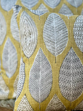 Load image into Gallery viewer, Quince Block Leaf Sustainable Cotton Cushion