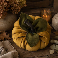Load image into Gallery viewer, Mustard Velvet Pumpkin Medium