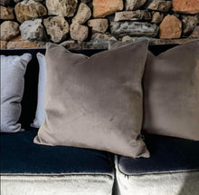 Load image into Gallery viewer, Mocha Velvet Cushion