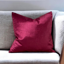 Load image into Gallery viewer, Burghundy Velvet Cushion