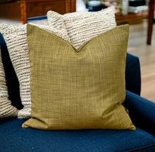 Load image into Gallery viewer, Olive Linen Mix Cushion