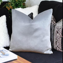 Load image into Gallery viewer, Silver Velvet Cushion
