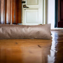 Load image into Gallery viewer, Tan Faux Leather Draught Excluder