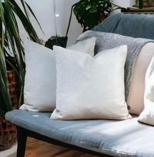 Load image into Gallery viewer, Optic White Velvet Cushion