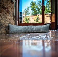 Load image into Gallery viewer, Grey Velvet Draught Excluder