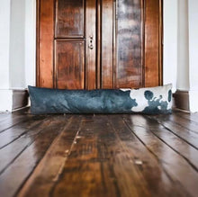Load image into Gallery viewer, Black Friesian Velvet Draught Excluder