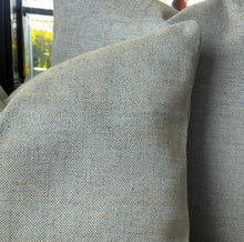Load image into Gallery viewer, Pistachio With Gold Husk Linen Mix Cushion