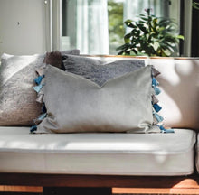 Load image into Gallery viewer, Champagne Tassel Cushion