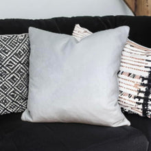 Load image into Gallery viewer, Optic White Velvet Cushion