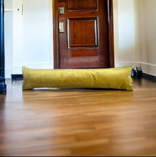Load image into Gallery viewer, Mustard Velvet Draught Excluder