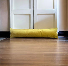 Load image into Gallery viewer, Mustard Velvet Draught Excluder