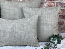 Load image into Gallery viewer, Cream Plaid Wool Cushion