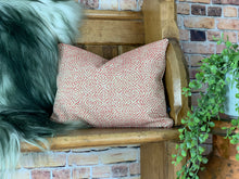 Load image into Gallery viewer, Geometric Woven Scarlet Cushion